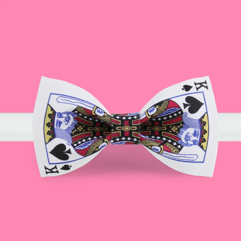 Papillon da uomo con motivo "Re di Picche"