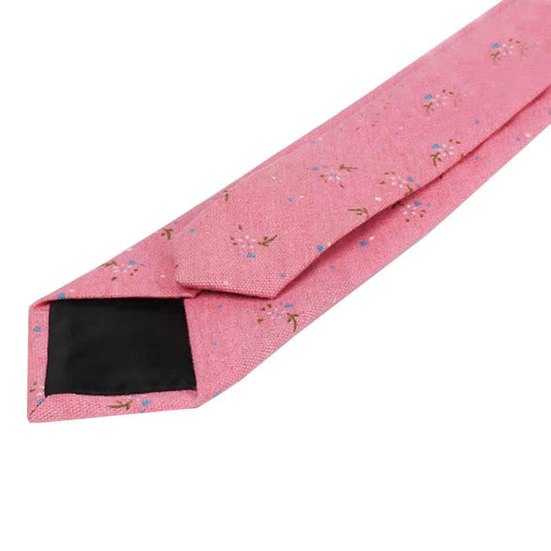 Cravatta sottile elegante floreale da uomo