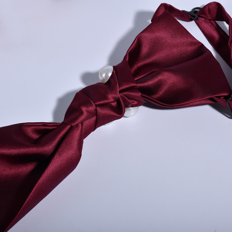 Cravatta da sposa con perle stile vintage da uomo - image 4