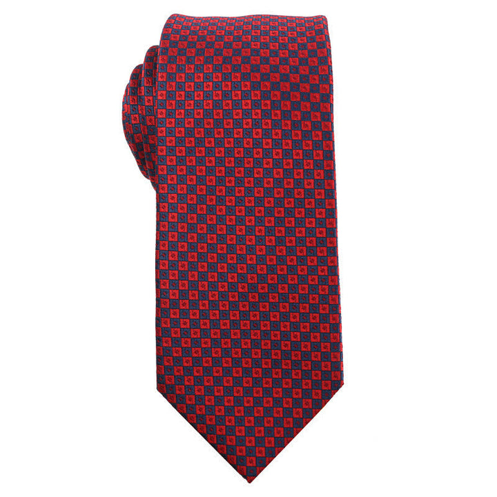 Cravatta a righe serie Energetic Red Black da uomo