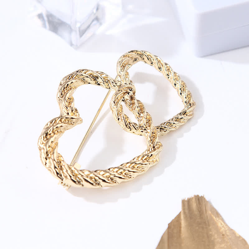 Spilla da donna Double Love Heart To Heart - image 3