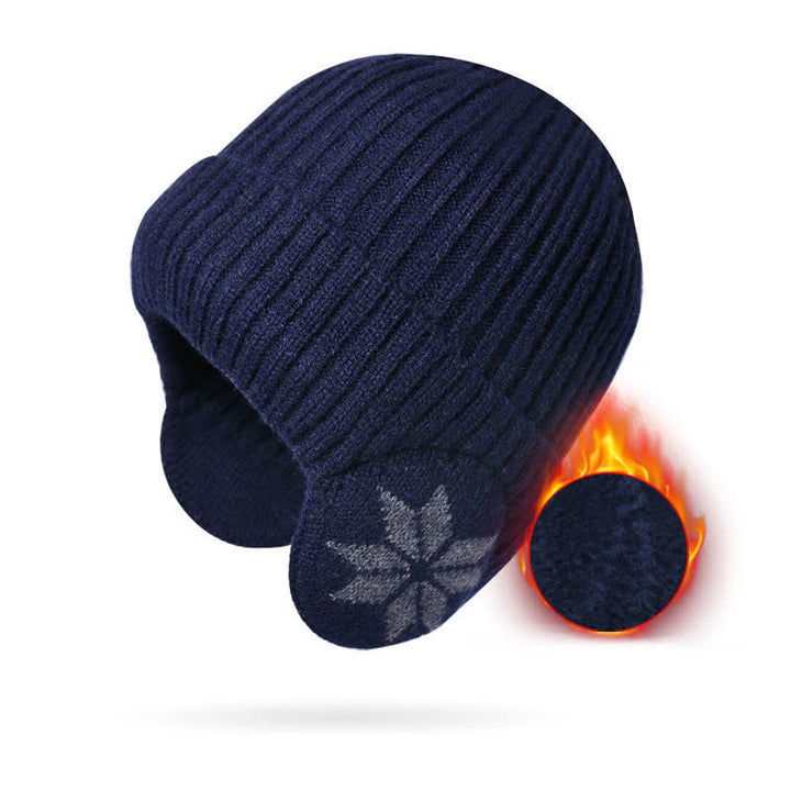 Cappello invernale unisex caldo e spesso lavorato a maglia