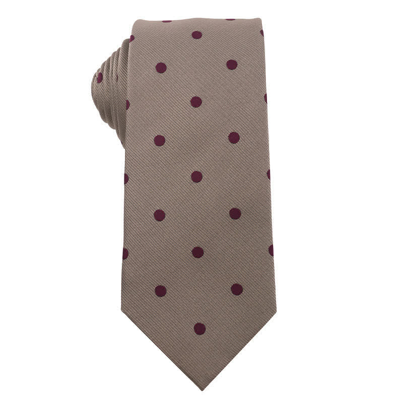Cravatta da uomo British Khaki Champagne Series