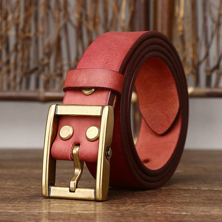 Cintura in pelle da uomo con borchie Tough Guy