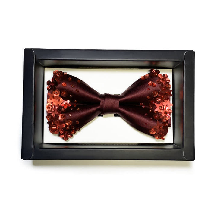 Papillon con paillettes da uomo e fazzoletto da taschino - image 2