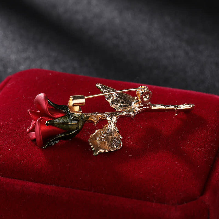 Spilla romantica da uomo in oro rosa