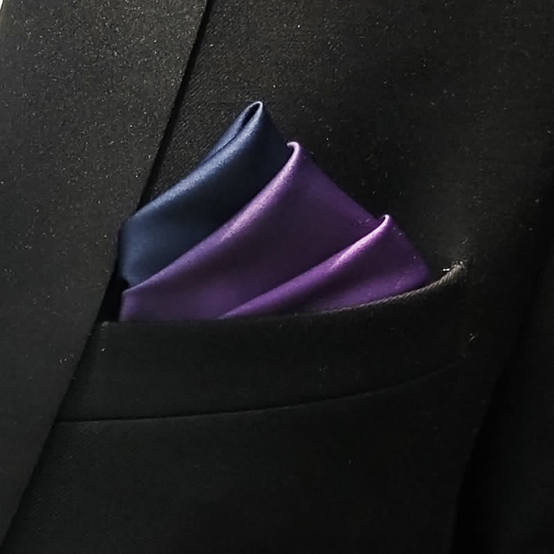 Papillon da uomo con motivo a quadri e motivo a quadri - Fazzoletto da taschino - image 5