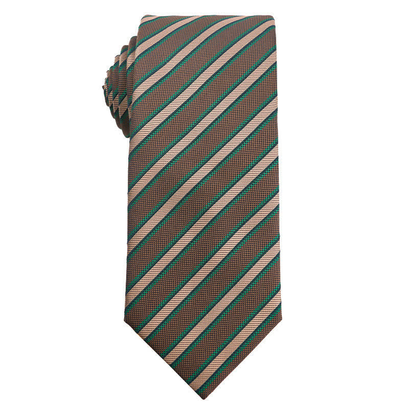 Cravatta da uomo serie verde e giallo fresco