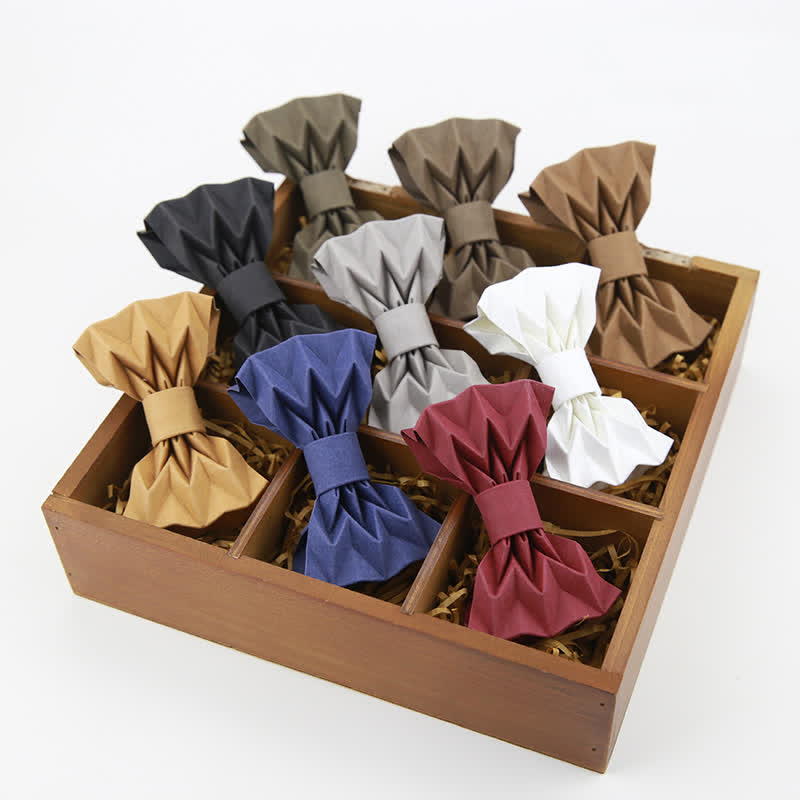 Papillon creativo da uomo in carta kraft ecologica