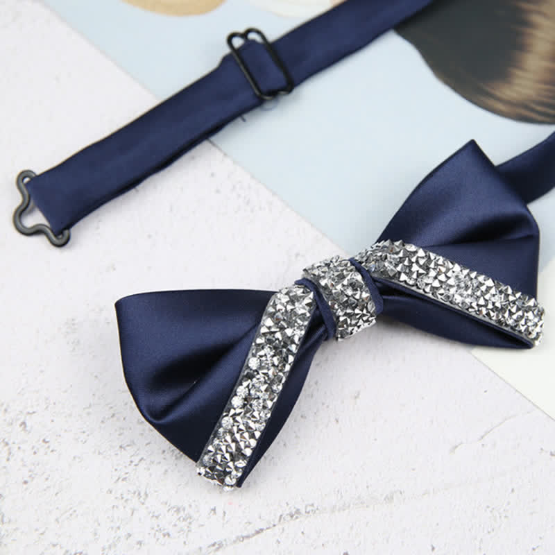 Papillon da sposa con strass scintillanti da uomo
