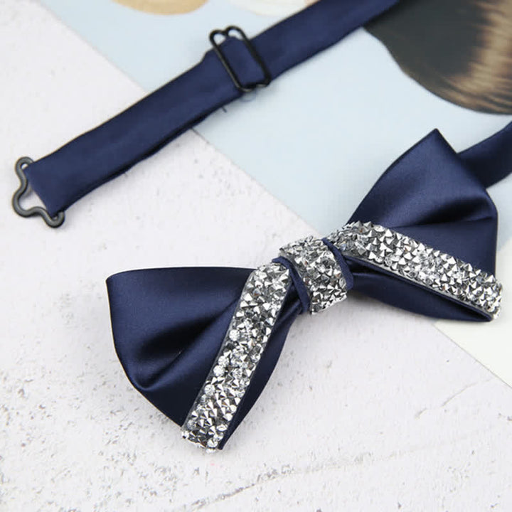 Papillon da sposa con strass scintillanti da uomo