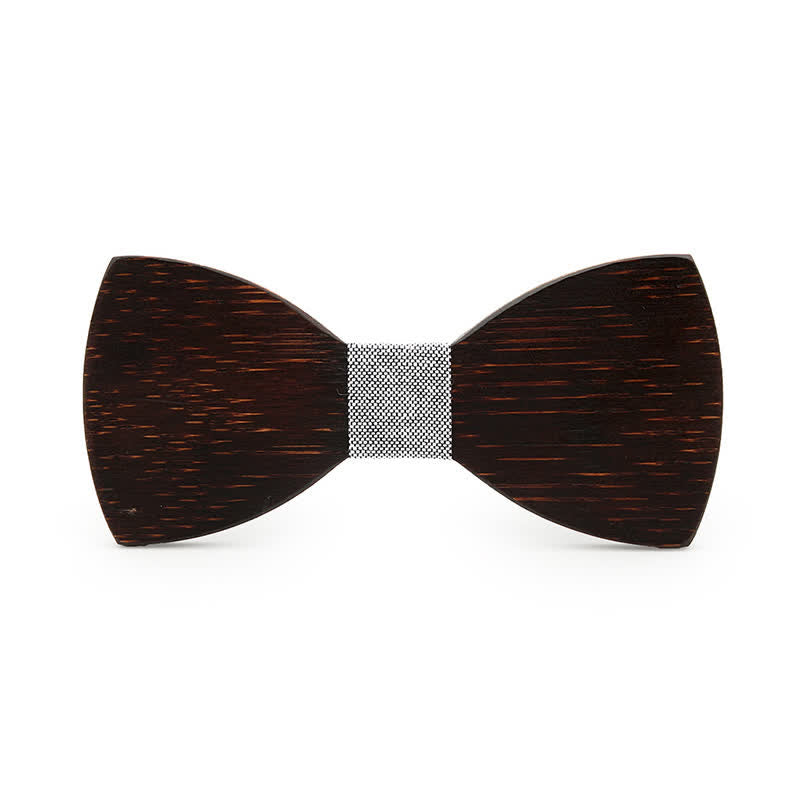 Papillon in legno nero originale da uomo