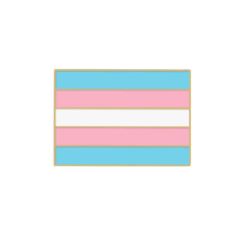 Spilla con bandiera arcobaleno rosa e blu Pride Day da 6 pezzi