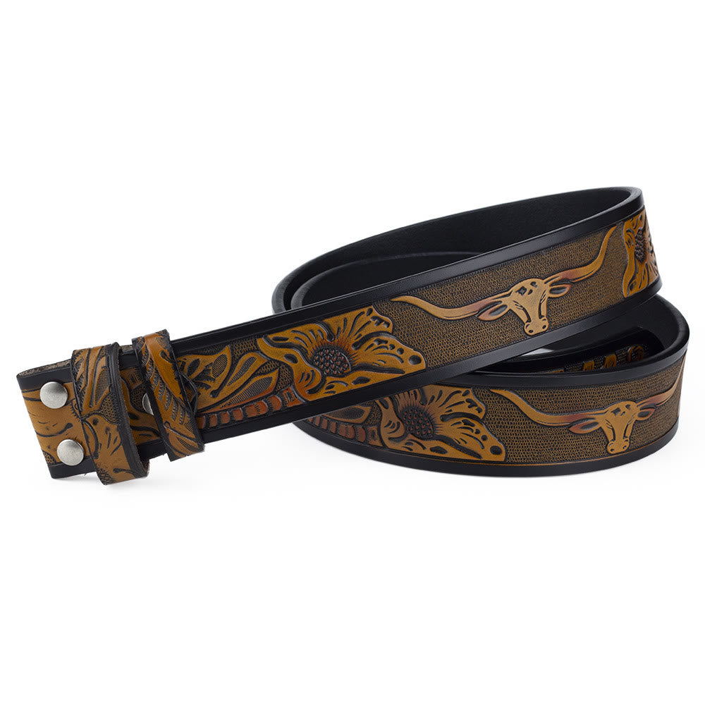 Cintura in pelle con fibbia da cowboy con bandiera americana fai da te da uomo