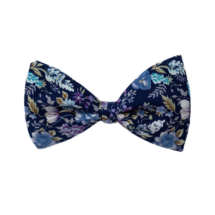 Papillon da uomo con motivo floreale grafico per matrimonio