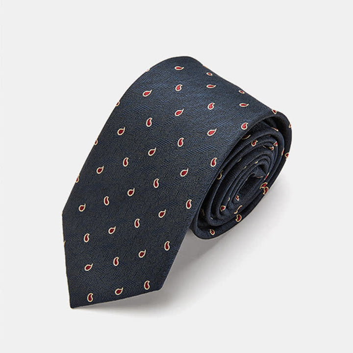 Cravatta da uomo di lusso con motivo micro paisley