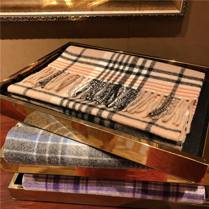 Sciarpa scozzese calda e grande in cashmere unisex di Edimburgo