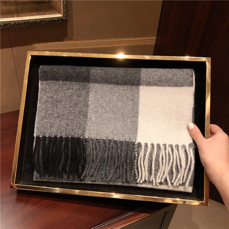 Sciarpa scozzese calda e grande in cashmere unisex di Edimburgo