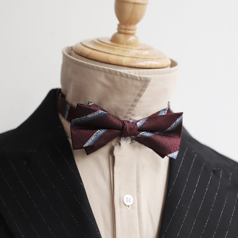 Papillon Gentleman da uomo serie Borgogna - Stile n. 9 - image 18