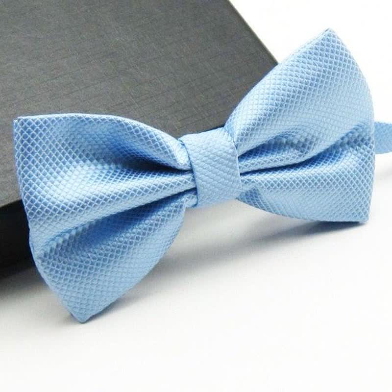 Papillon da uomo a micro-quadri di colore base