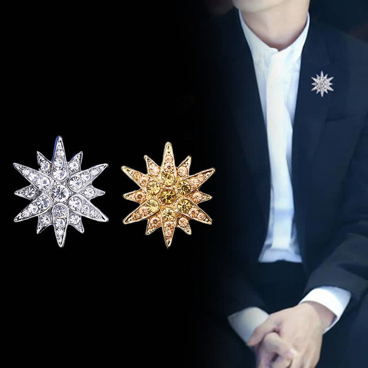 Spilla a forma di stella esagrammata da uomo