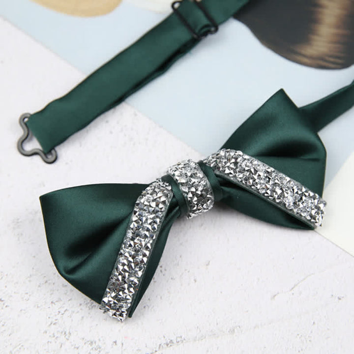 Papillon da sposa con strass scintillanti da uomo