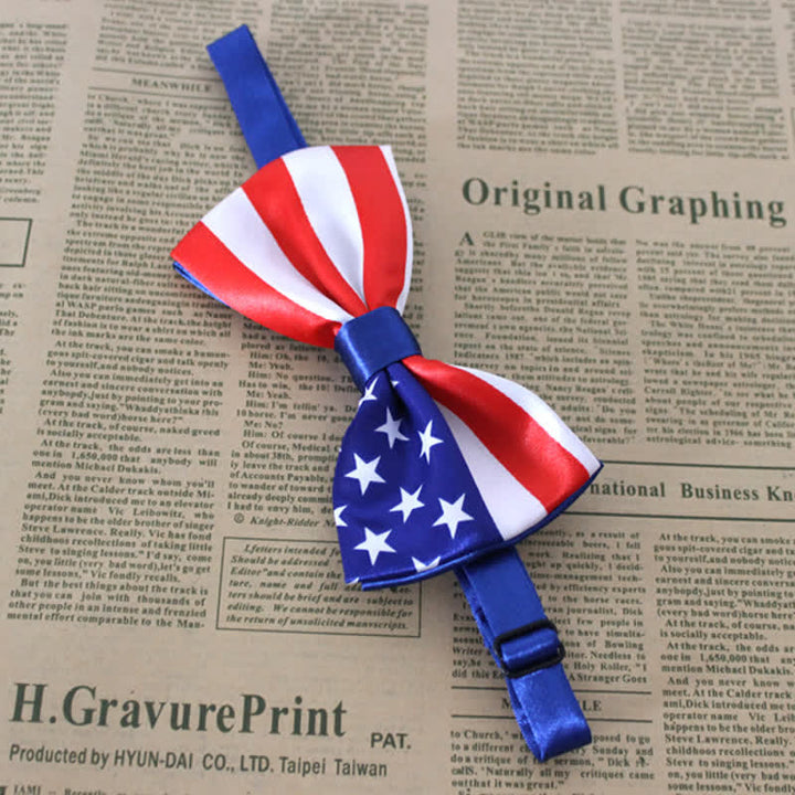 Papillon da uomo con bandiera patriottica