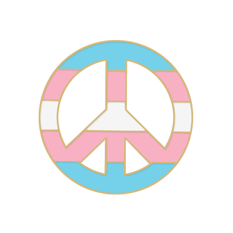 Spilla con bandiera arcobaleno rosa e blu Pride Day da 6 pezzi