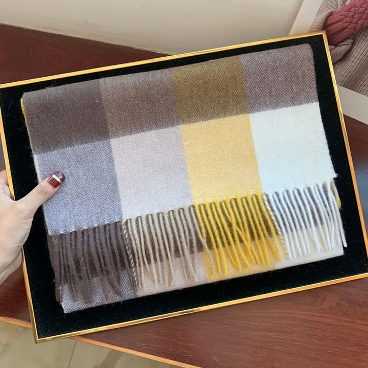 Sciarpa scozzese calda e grande in cashmere unisex di Edimburgo
