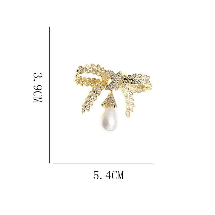 Spilla da donna con fiocco di grano barocco - image 7