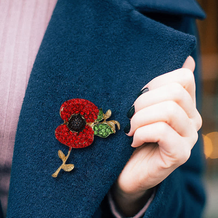 Spilla da donna Alive Poppy Safflower
