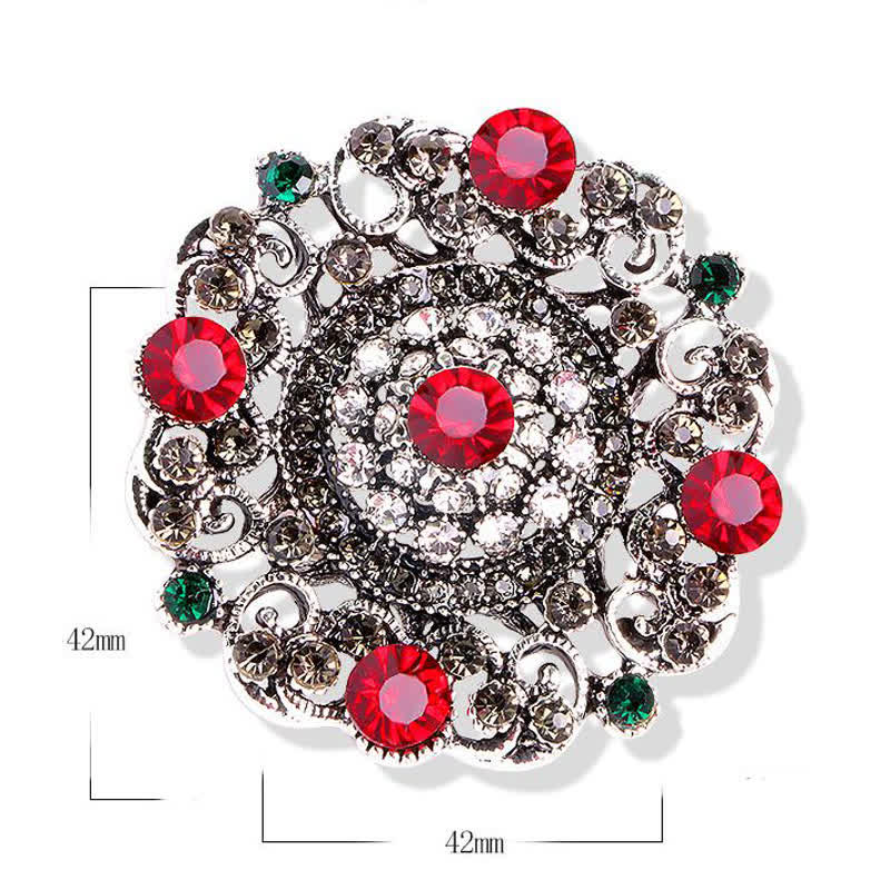 Spilla da donna con fiore cavo in stile barocco