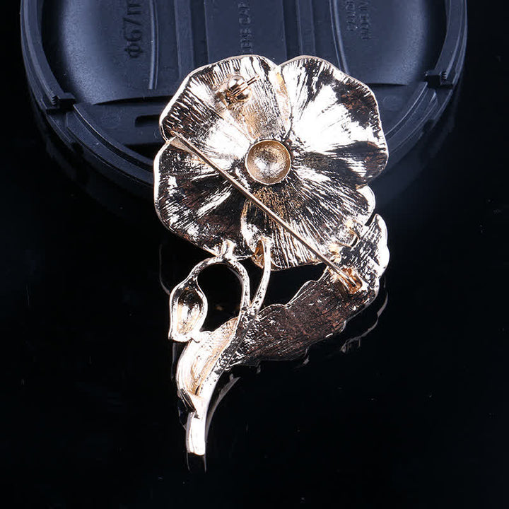 Spilla unisex con strass e papavero per il Memorial Day - image 2