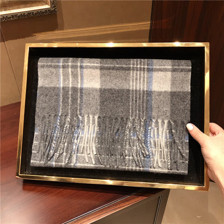 Sciarpa scozzese calda e grande in cashmere unisex di Edimburgo
