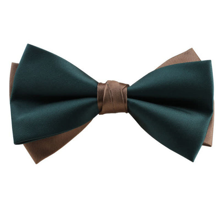 Papillon asimmetrico bicolore da uomo