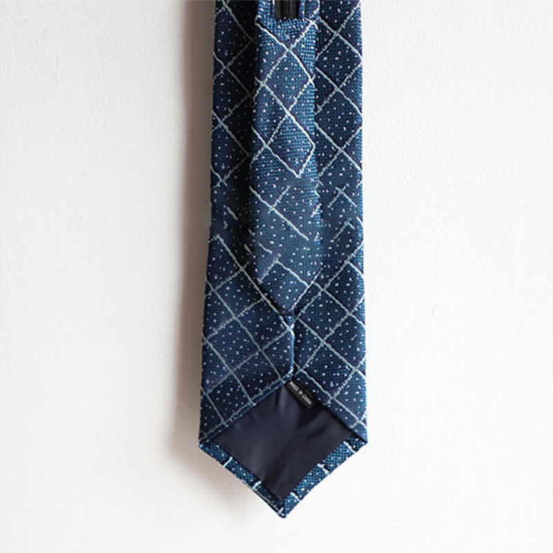 Cravatta elegante con cerniera da uomo, motivo Paisley a righe