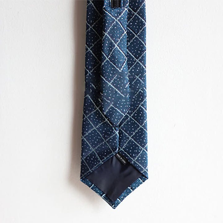 Cravatta elegante con cerniera da uomo, motivo Paisley a righe