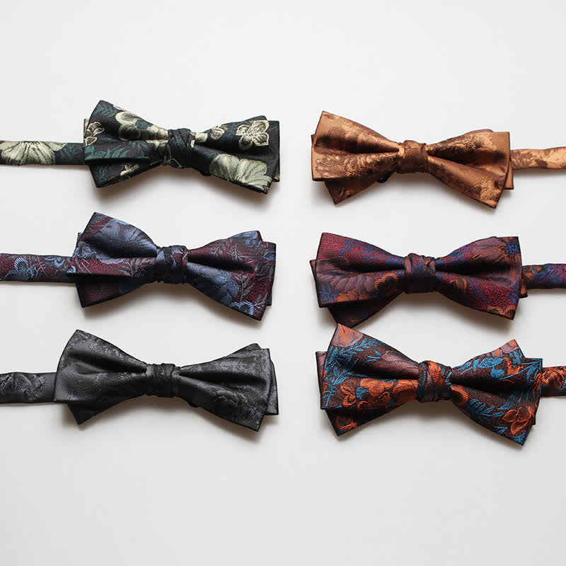 Papillon da ballo con stampa floreale multi-stile da uomo