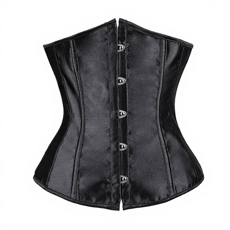 Corsetto da cowgirl western in raso con stecche in acciaio, stringivita - Bianco - 6XL - image 1