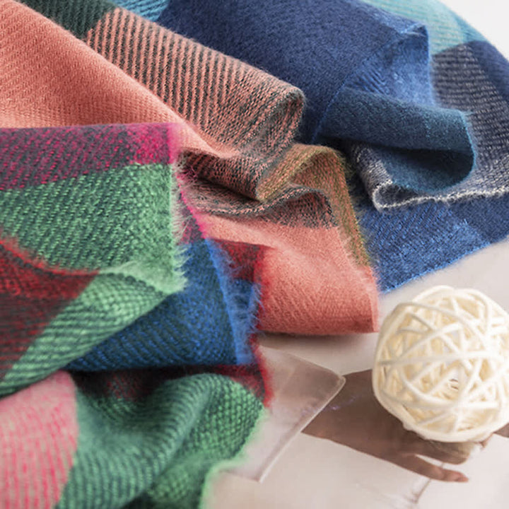 Sciarpa con frange dai colori vivaci e brillanti da donna - image 8