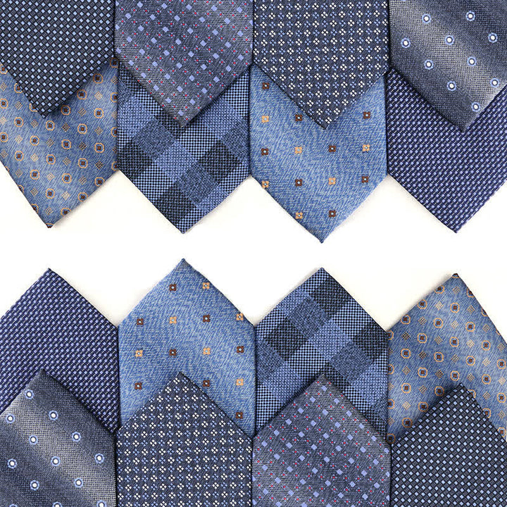 Cravatta da uomo della serie Chic Denim Blue