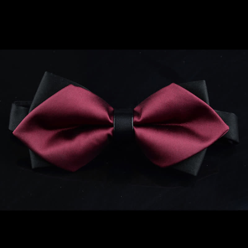 Papillon elegante a punta bordeaux da uomo - Borgogna - image 0