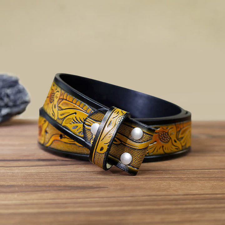 Cintura in pelle con fibbia a forma di toro in argento autentico fai da te da uomo
