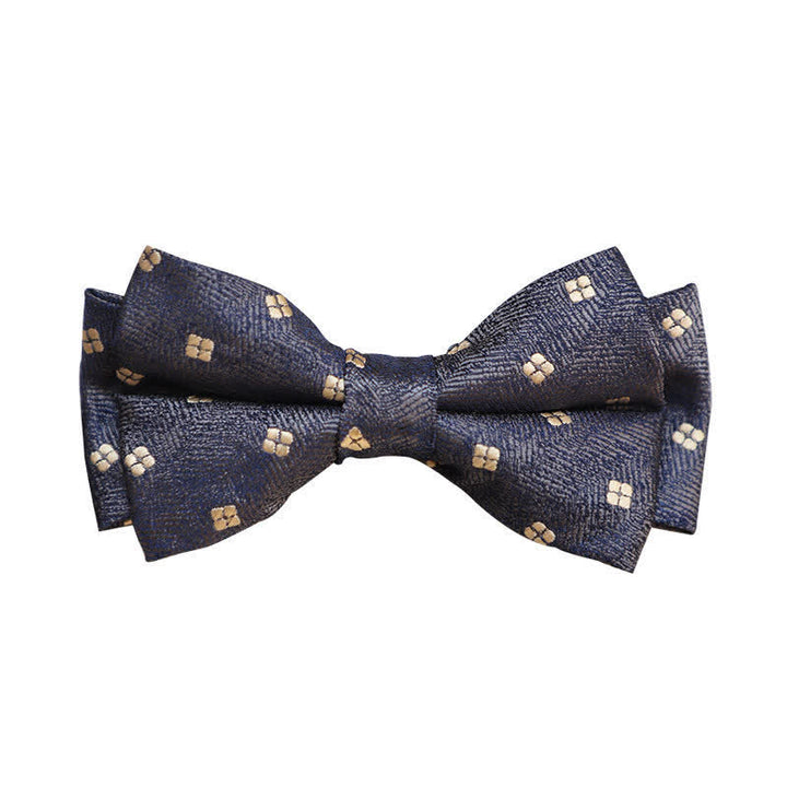Papillon da uomo con foglie floreali retrò