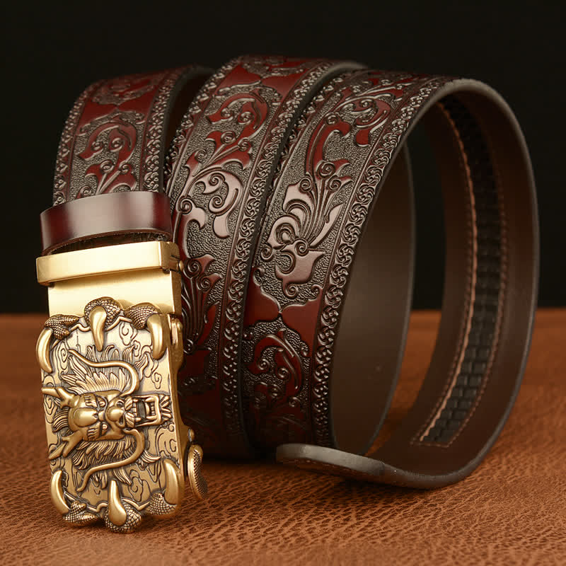 Cintura in pelle Mighty Dragon Claw da uomo
