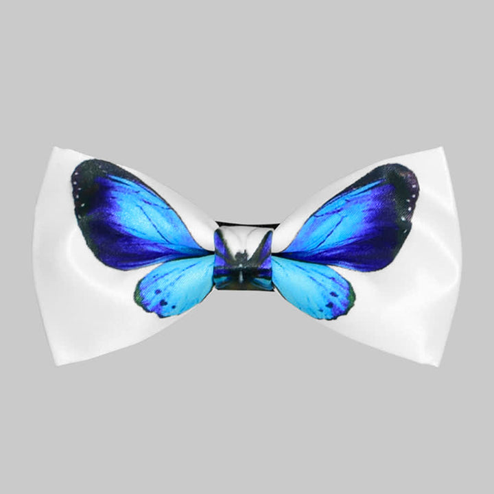 Papillon da uomo con stampa a farfalla realistica