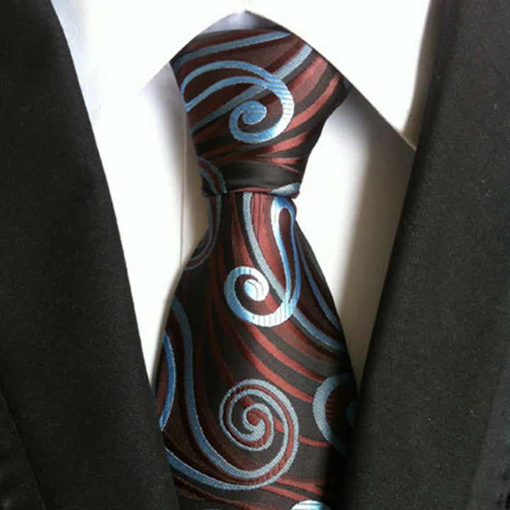 Cravatta da uomo con motivo Paisley Hurricane Wave