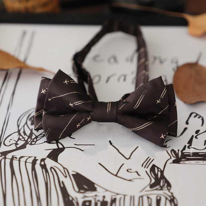 Papillon a righe con pois alla moda da uomo