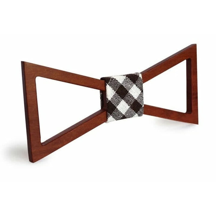 Papillon classico da uomo in legno con cornice
