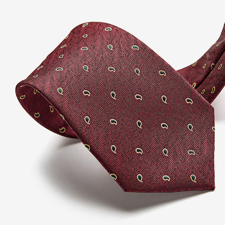 Cravatta da uomo di lusso con motivo micro paisley